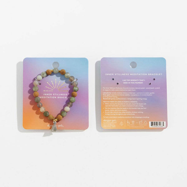 GeoCentral - Inner Stillness Crystal Bead Meditation Bracelet 8mm