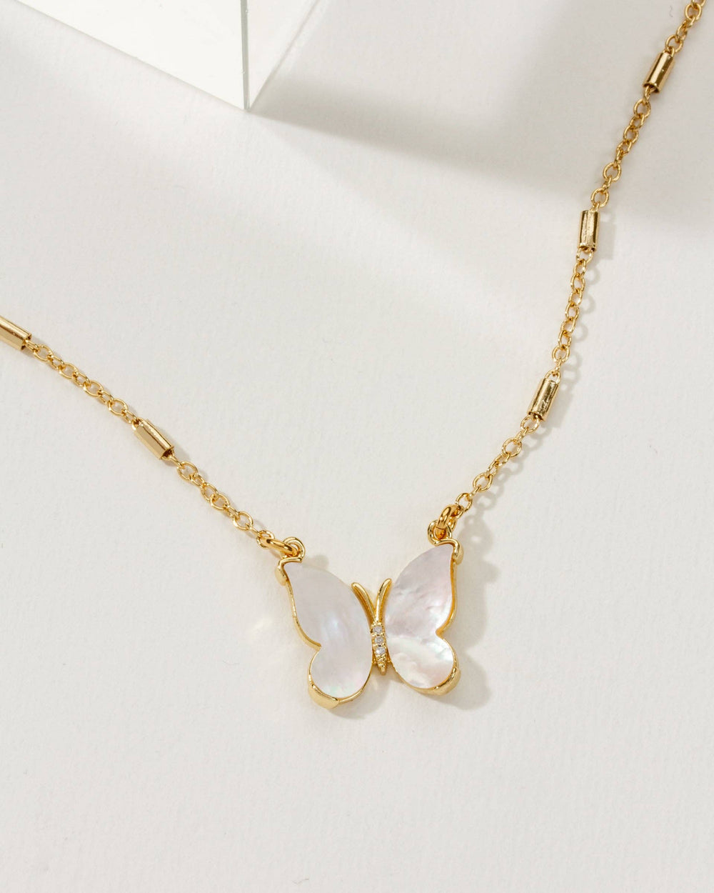 Mother-of-Pearl Flutter Necklace