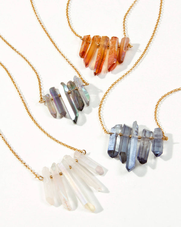 Luna Norte - Rainy Day Necklace - Rainbow Quartz