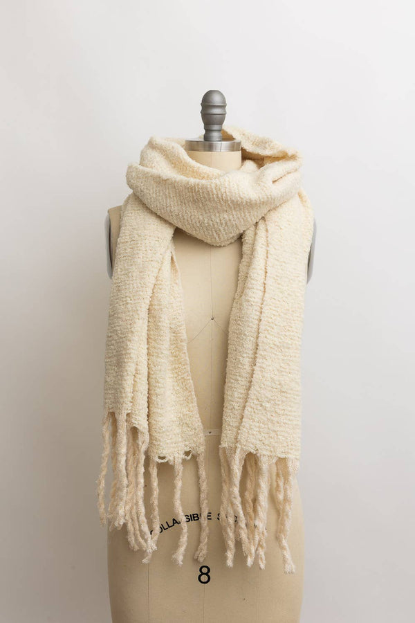 Knit Scarf with Tassels