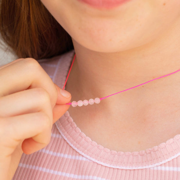 Rose Quartz Little Wishes KIDS Necklace for Love