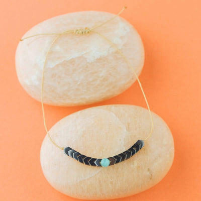 Wanderlust Amazonite Adventure Adjustable Bracelet