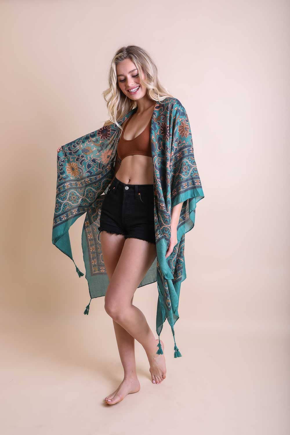 Touch of Morroco Tapestry Tassel Kimono