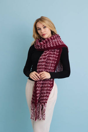 Black Ultra Soft Tassel Scarf