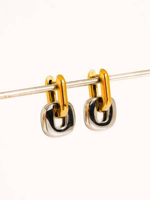 Arliss Gold Non-Tarnish Link Drop Earrings