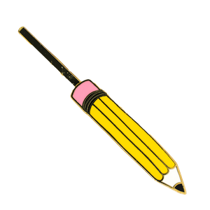 Yellow Owl Workshop - Pencil Hairpin | Gold Teacher & Stationery Lover Gift