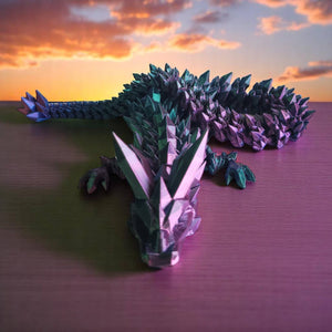 PowerTRC 3D Print - 3D Printed Articulated Crystal Dragon