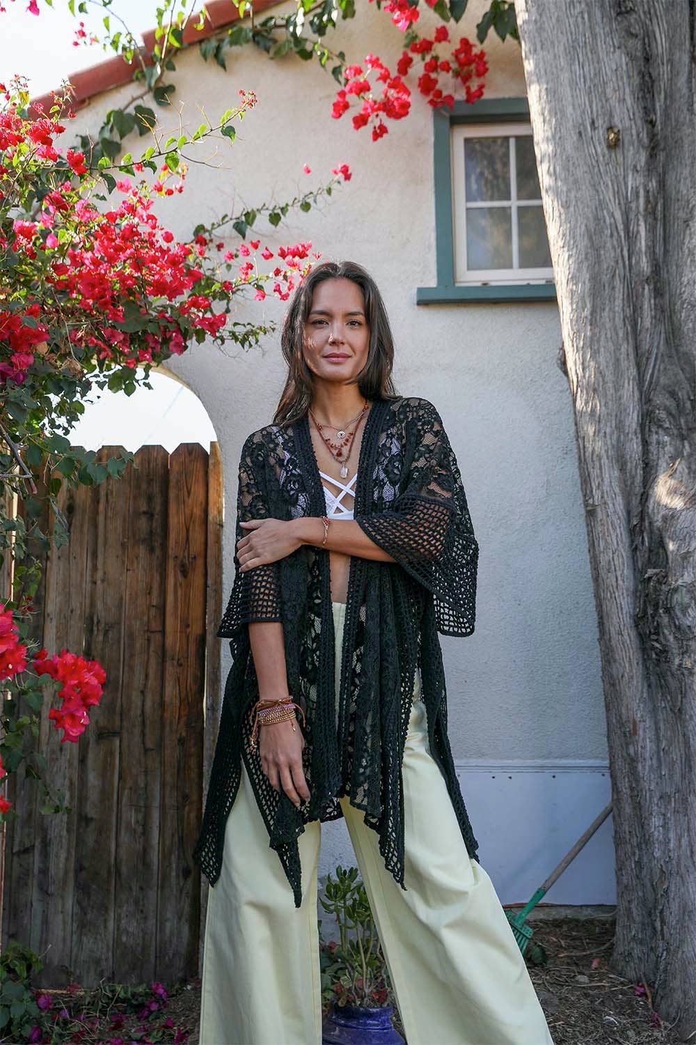 Floral Pattern Kimono