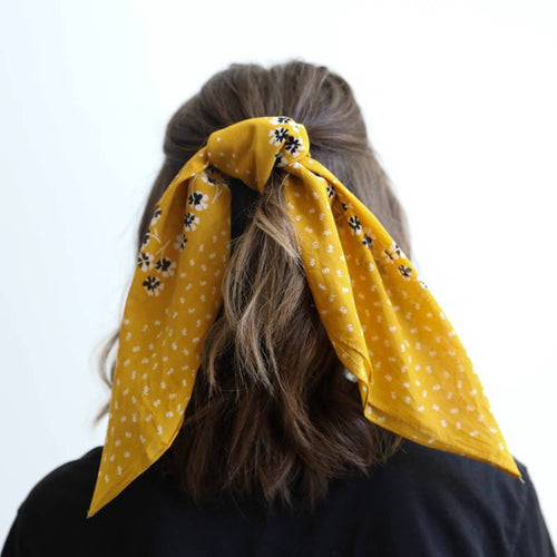 Dotted Flower Cotton Hankerchief