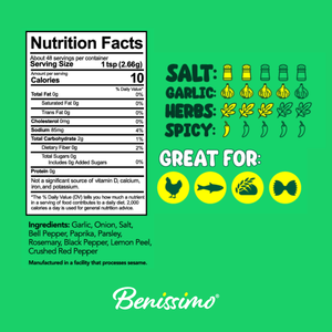 Benissimo / Hongar Farms / Lesley Elizabeth - Rosemary Garlic Seasoning & Rub (250mL PET)