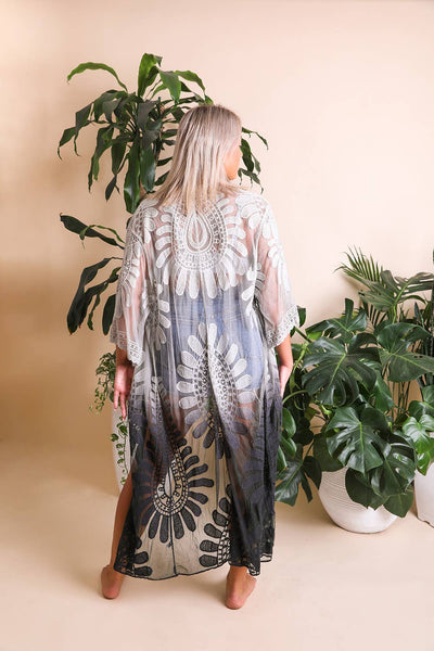 Ombre Lace Kimono