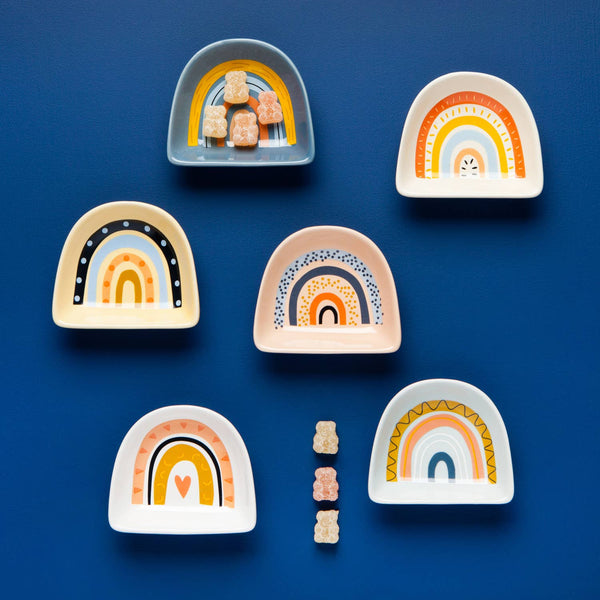 Danica Jubilee - Rainbows Shaped Pinch Bowls Set of 6