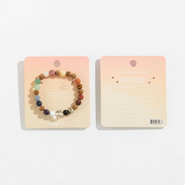 GeoCentral - Chakra Flow Crystal Bead Gemstone Bracelet 8mm