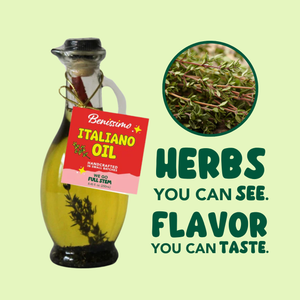 Benissimo / Hongar Farms / Lesley Elizabeth - Italiano Infused EVOO Blend – 8.45 fl oz Cruet