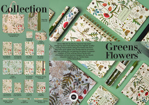 BV by Bruno Visconti - Hardcover Journal A5 - Greens and Flowers