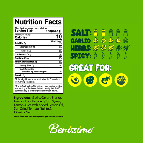 Benissimo / Hongar Farms / Lesley Elizabeth - Guacamole Dip & Seasoning (250mL PET)