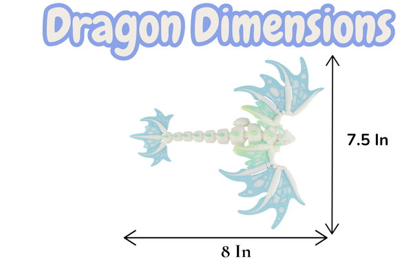 3D Printed Monarch Dragon - Articulated and Moveable Wings
