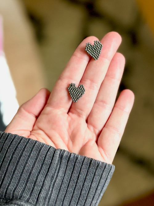 Woven Heart Stud