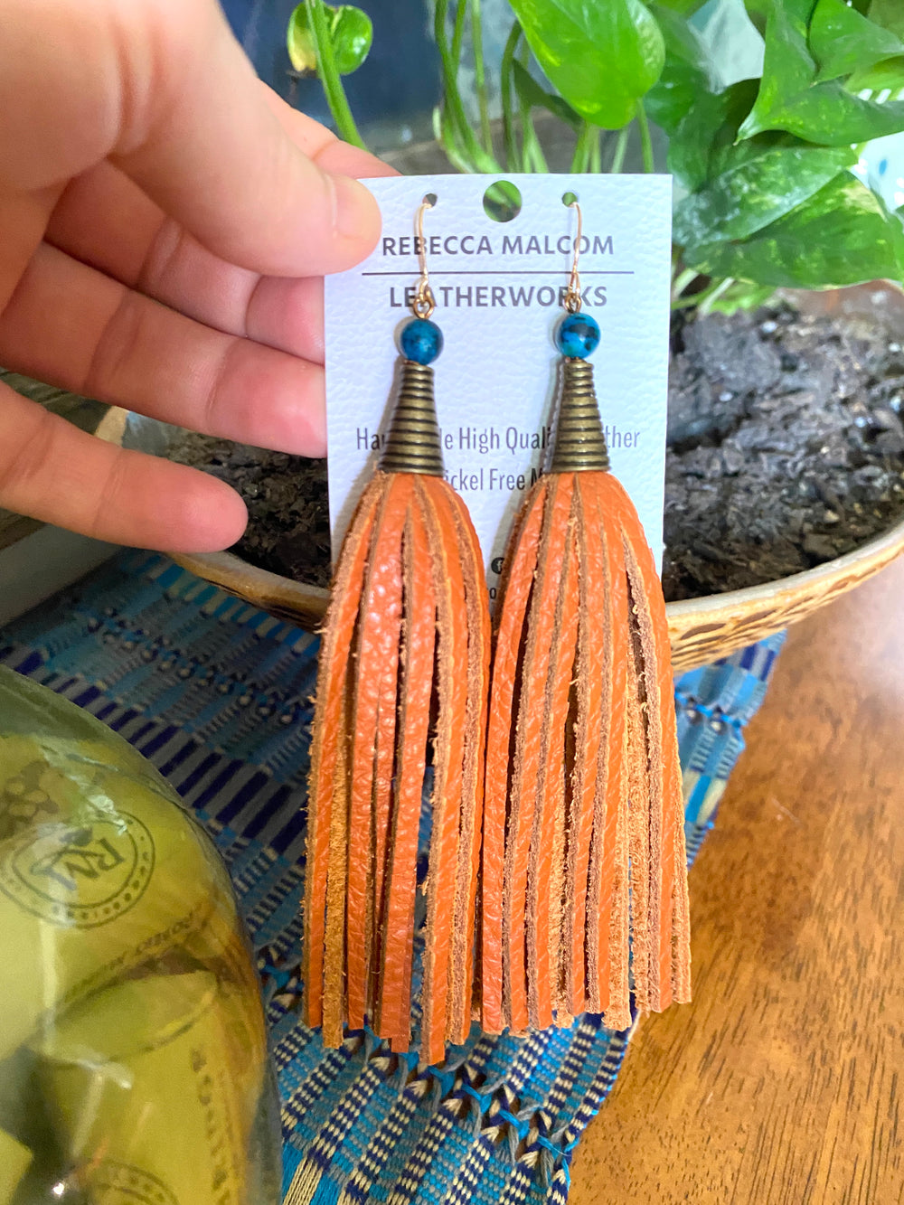 Long Statement Tassel Earrings