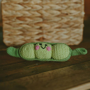 Pebble - Pretend Play Food Rattle - Green Peapod