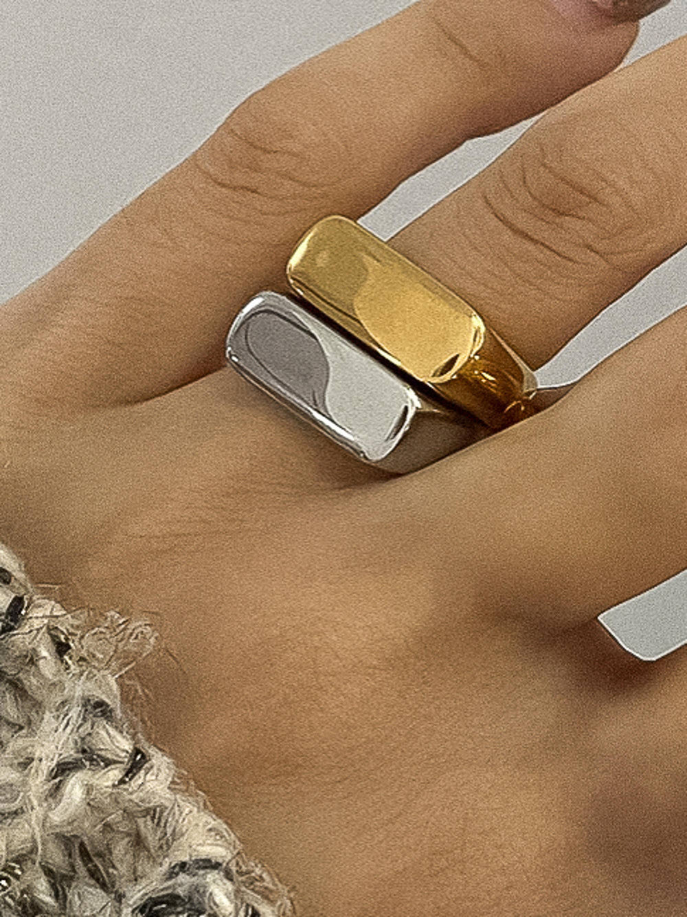 Glayce Gold Non-Tarnish Classic Signet Ring - Size 7