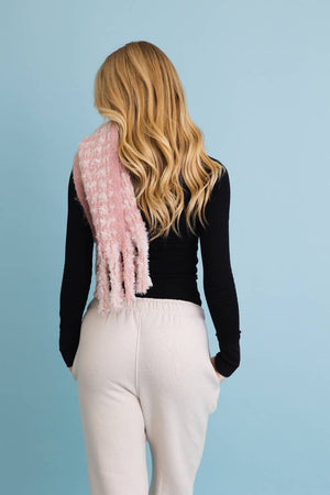 Black Ultra Soft Tassel Scarf