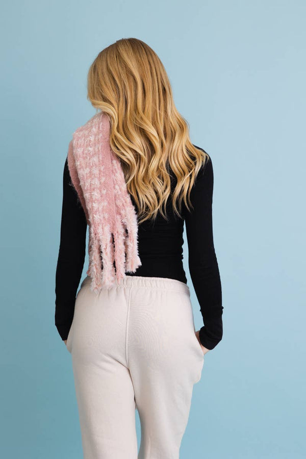 Black Ultra Soft Tassel Scarf