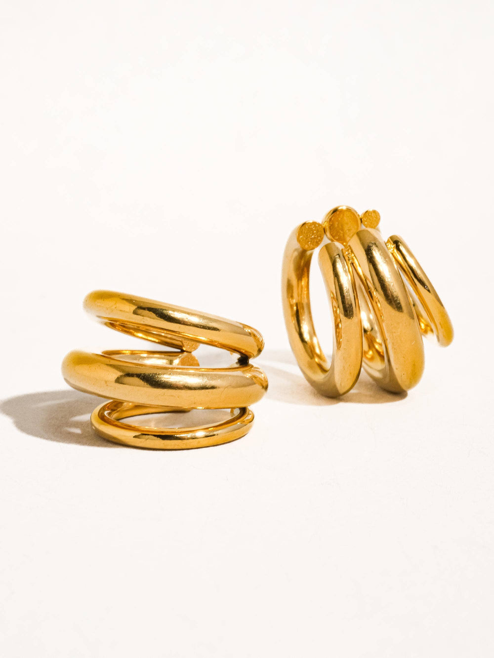 Ames Non-Tarnish Trilayer C Hoop Ear Cuff