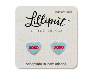 Lilliput Little Things - NEW Conversation Heart Earrings // Valentines Day