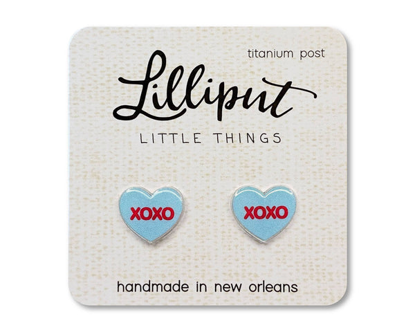 Lilliput Little Things - NEW Conversation Heart Earrings // Valentines Day