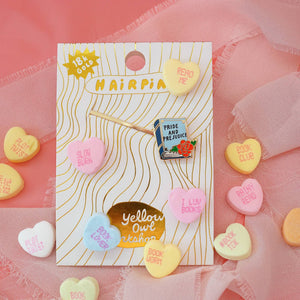 Yellow Owl Workshop - Pride & Prejudice Hairpin | Gold Book Lover Gift