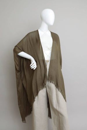 Leto Accessories - 🌻 Summer Style Staple: Colorful Frayed Trim Kimono