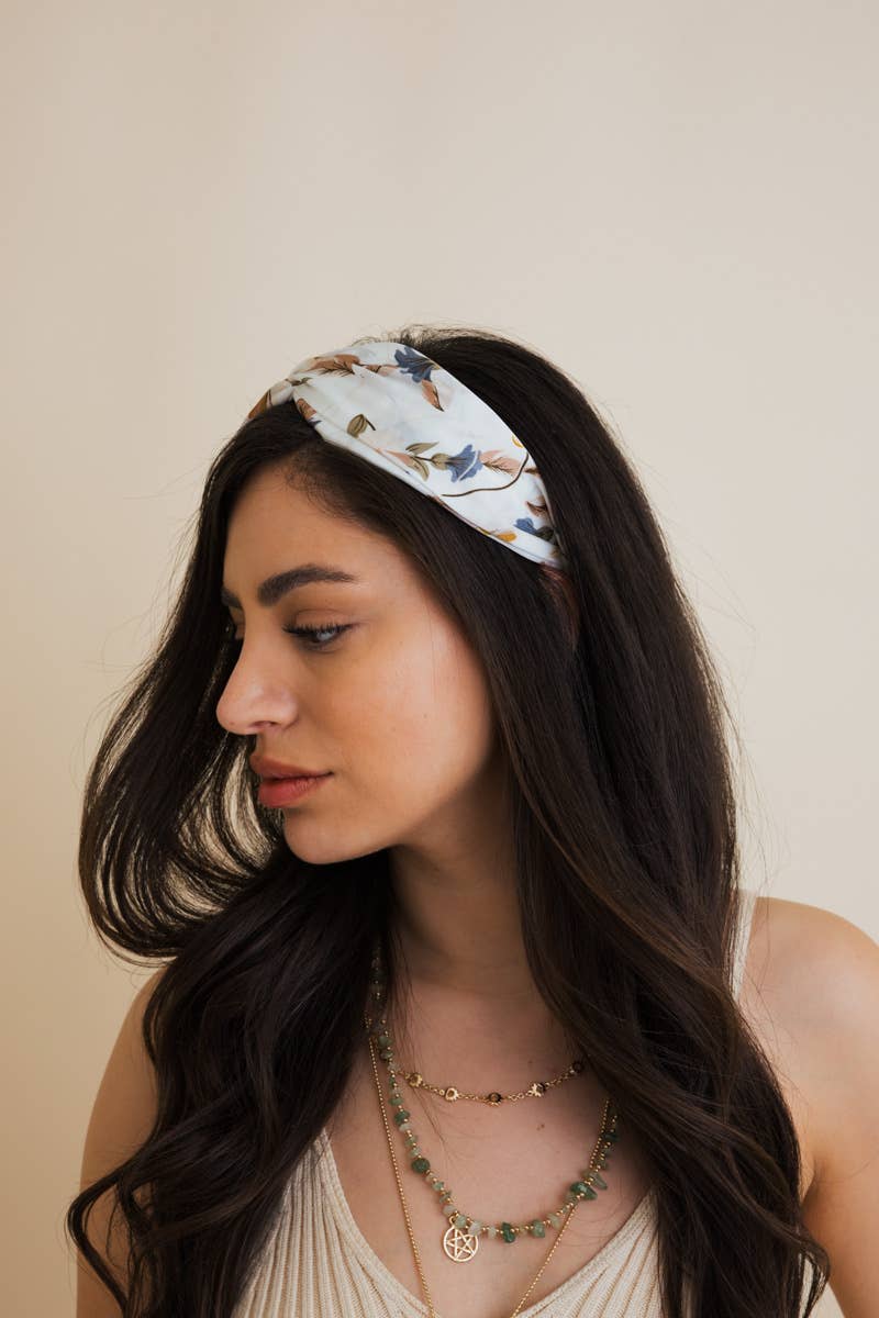 Floral Satin Headband