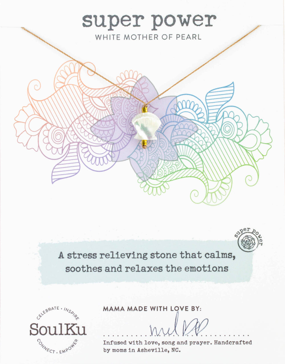 SoulKu - *LTE* Mother of Pearl Shell Super Power Necklace