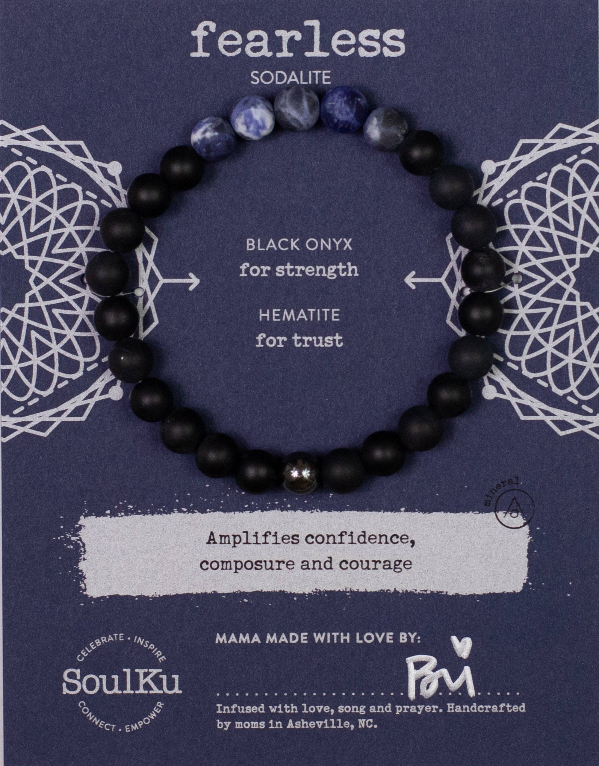 Sodalite Men's Bracelet for Fearless