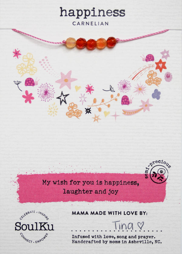 Carnelian Little Wishes KIDS Necklace for Happiness