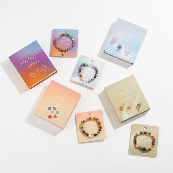 GeoCentral - Chakra Flow Crystal Bead Gemstone Bracelet 8mm