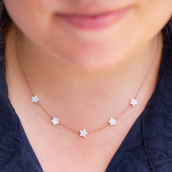SoulKu - Multi Star Necklace – Dainty, Layering – Unique Gift Mom