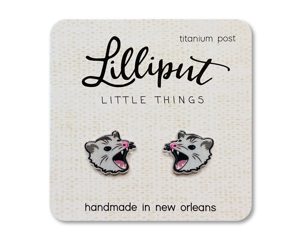 Lilliput Little Things - Possum Earrings // Weirdcore Earrings