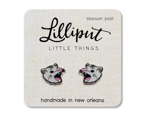 Lilliput Little Things - Possum Earrings // Weirdcore Earrings