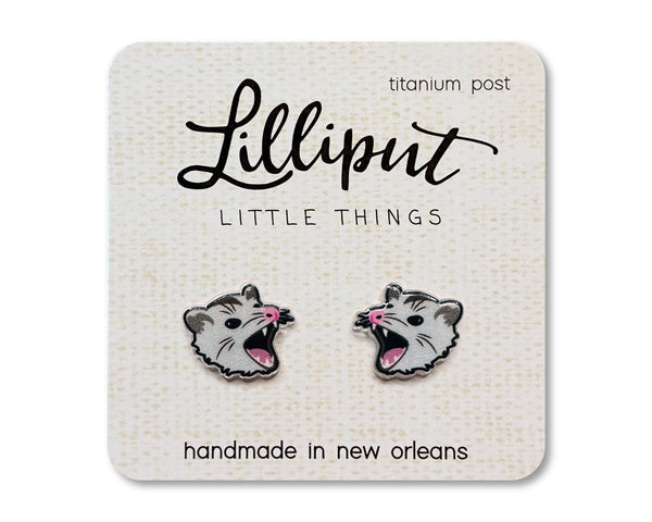 Lilliput Little Things - Possum Earrings // Weirdcore Earrings