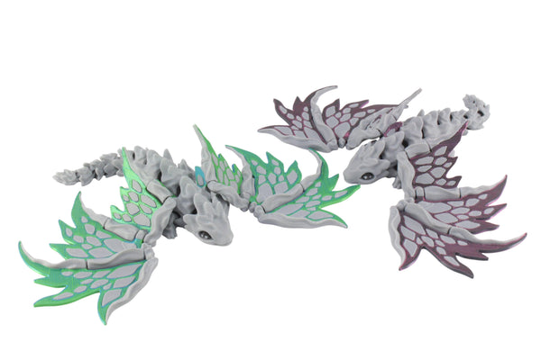 PowerTRC 3D Print - 3D Printed Stone Dragon - Articulated and Moveable Wings