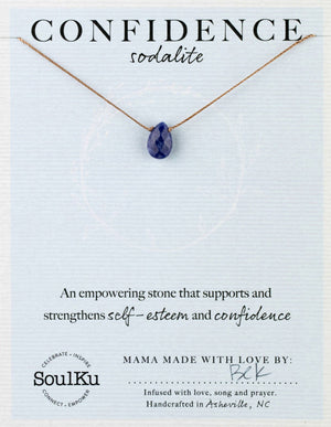 SoulKu - Sodalite Soul-Full of Light Necklace for Confidence