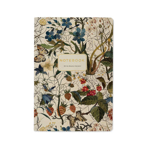BV by Bruno Visconti - A5 Notebook - Forest Flowers on White