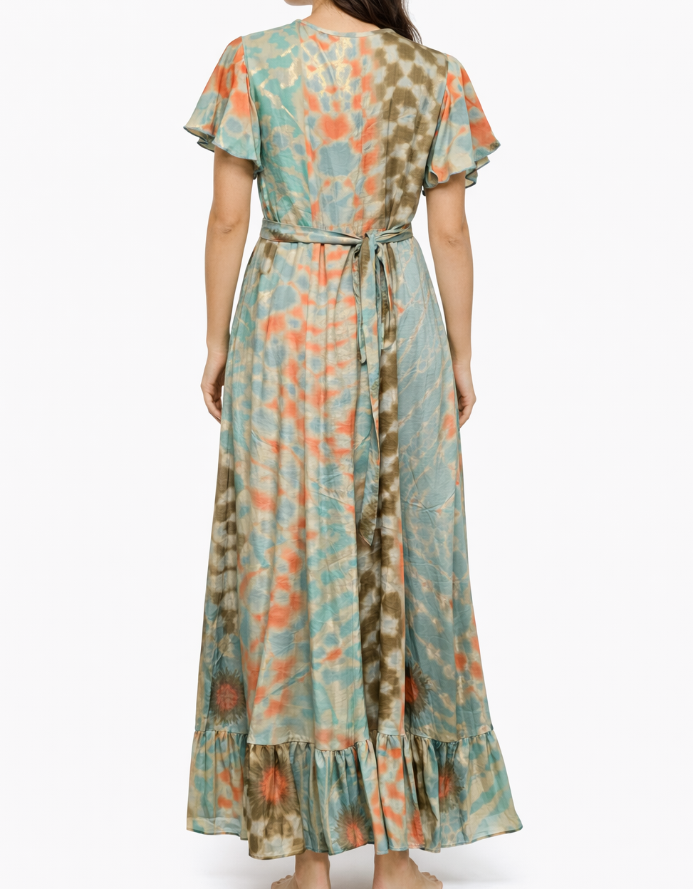 Long Wrap boho dress
