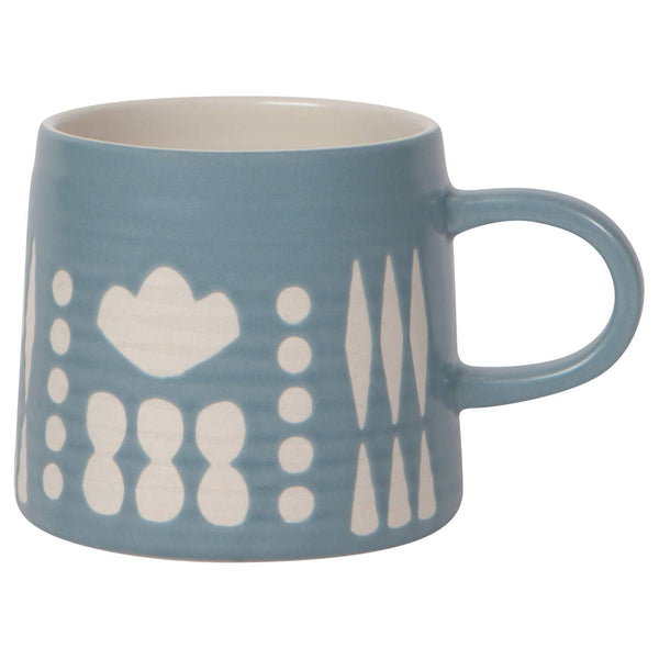 Collage Imprint Stoneware Mug