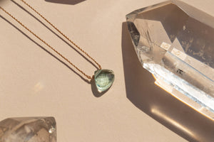 Breathe Powder Blue Crystal Necklace