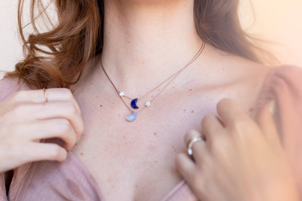 SoulKu - Lapis Lazuli I Love You To The Moon & Back Necklace