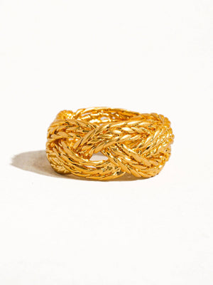 Flânerie by MAIQ - Celeste 18K Gold Vintage Twisted Bold Ring