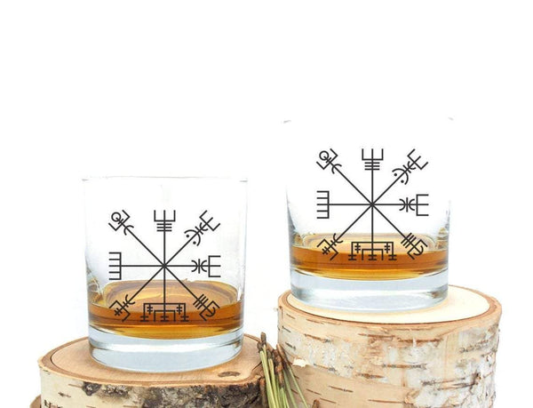 Black Lantern - Nordic Compass Whiskey Glasses